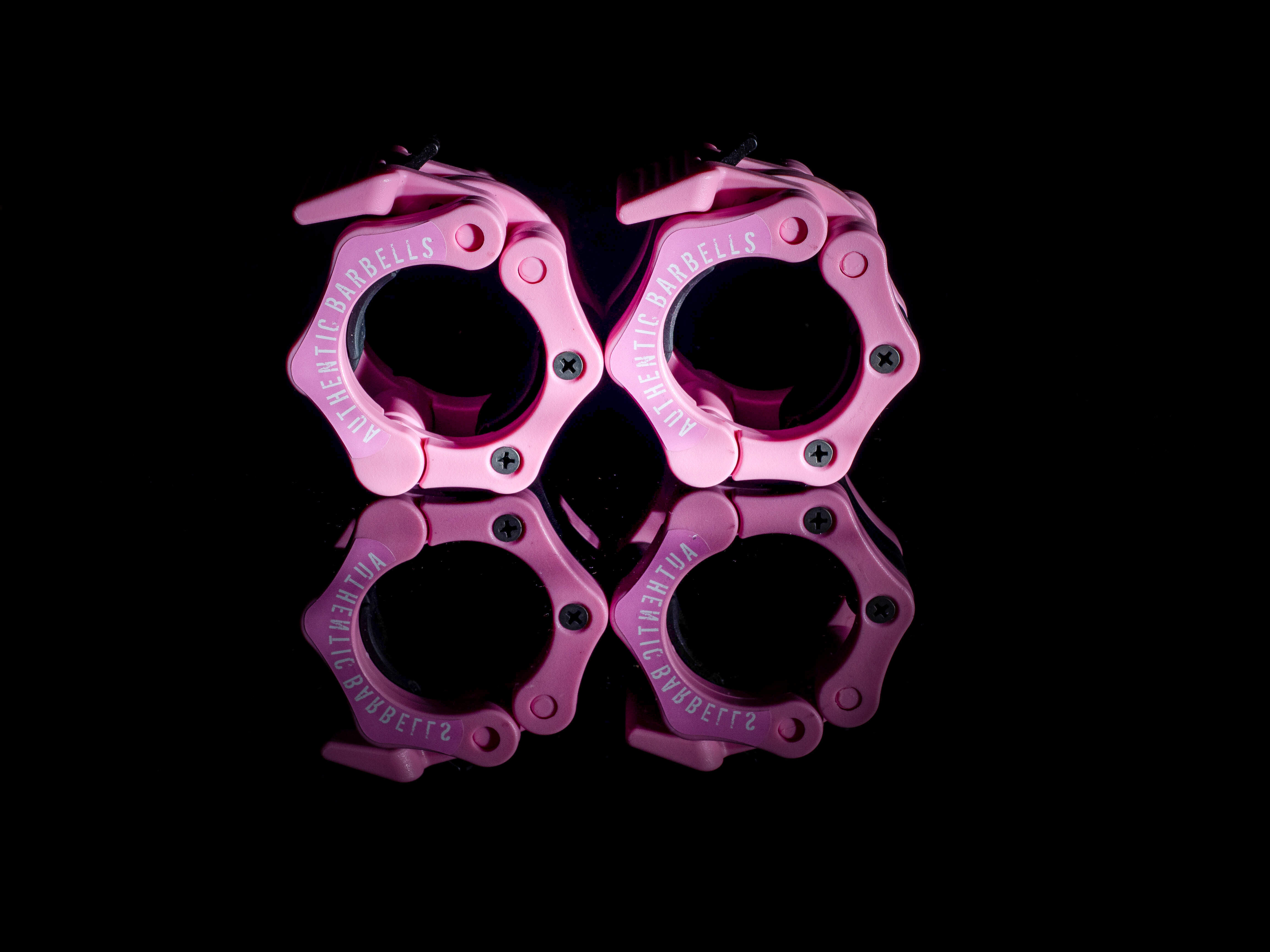 Playful Pink Barbell Clamp