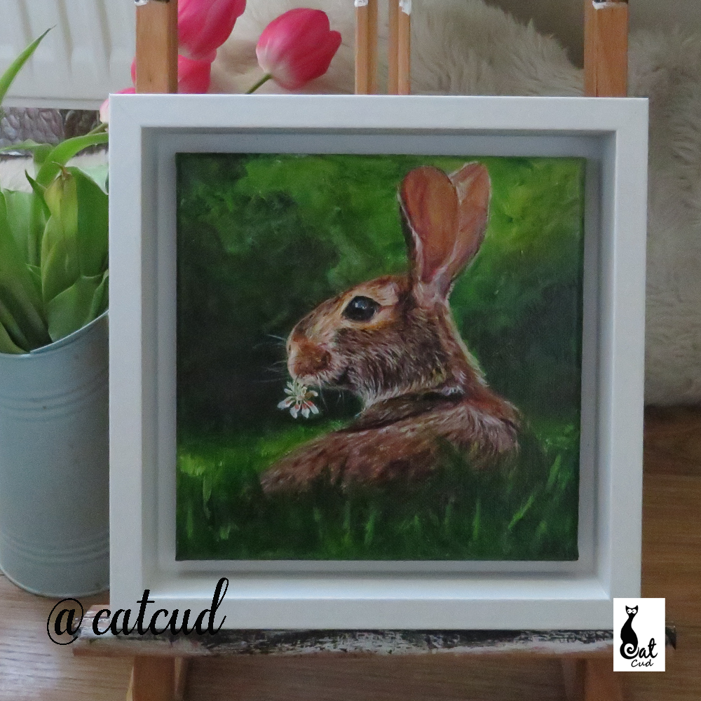 Rabbit Acrylic Painting