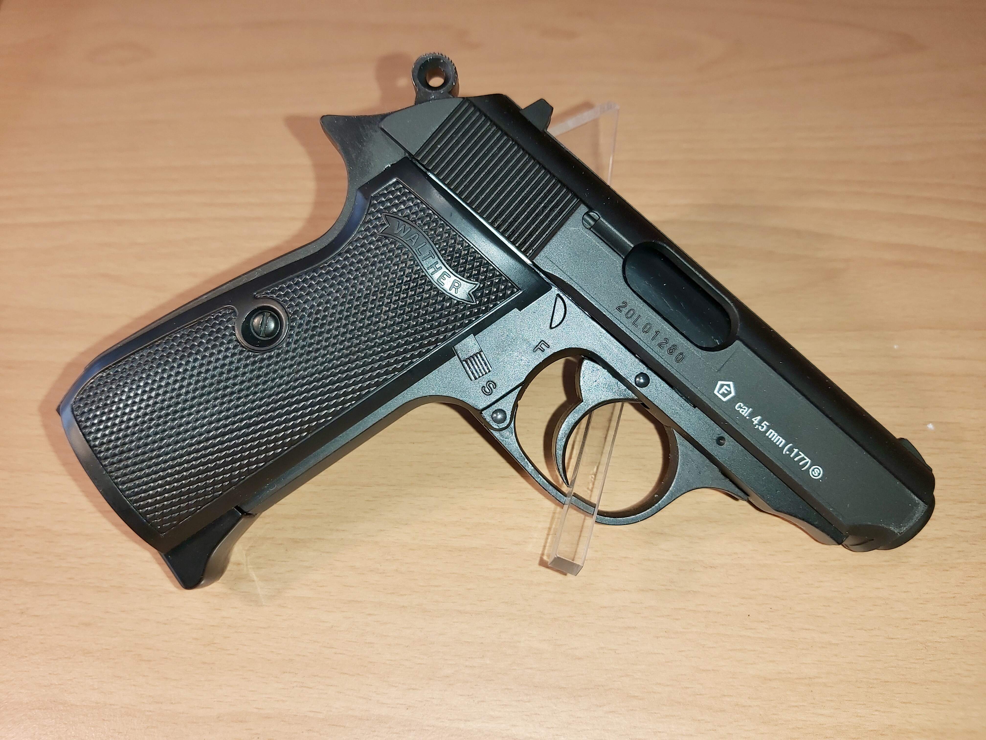 Walther PPK/S, steel BB, prijs 105€