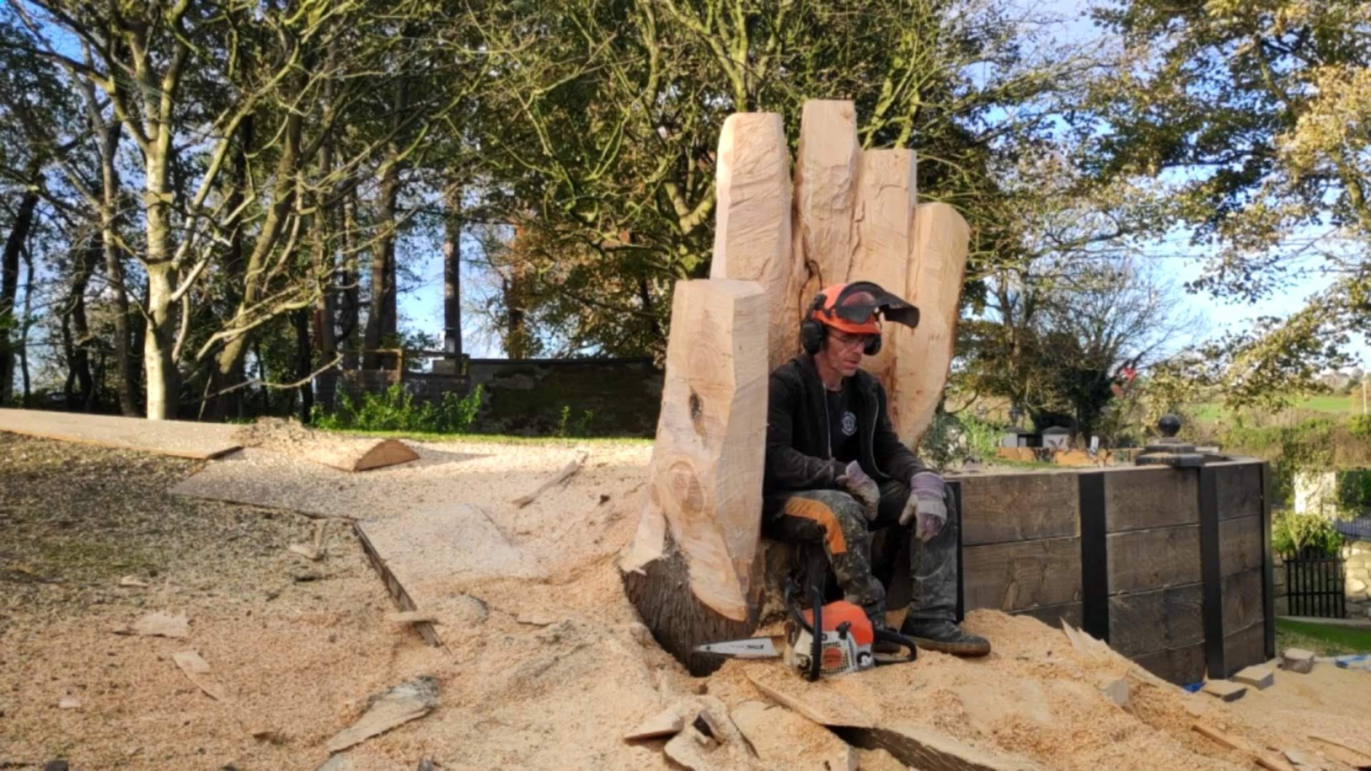 dbwoodcraft, chainsaw carving, woodcarving, chainsaw