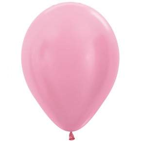 Latex ballonnen Parelmoer roze 30 cm