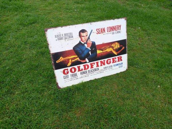 007 Goldfinger Tin Sign