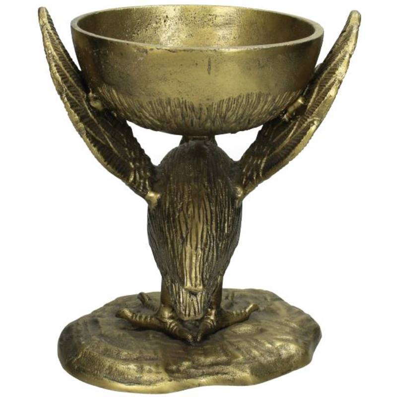 Bowl Pelican Bronze, 25x19x24cm. Nu afgeprijsd van €39,95 voor €25.