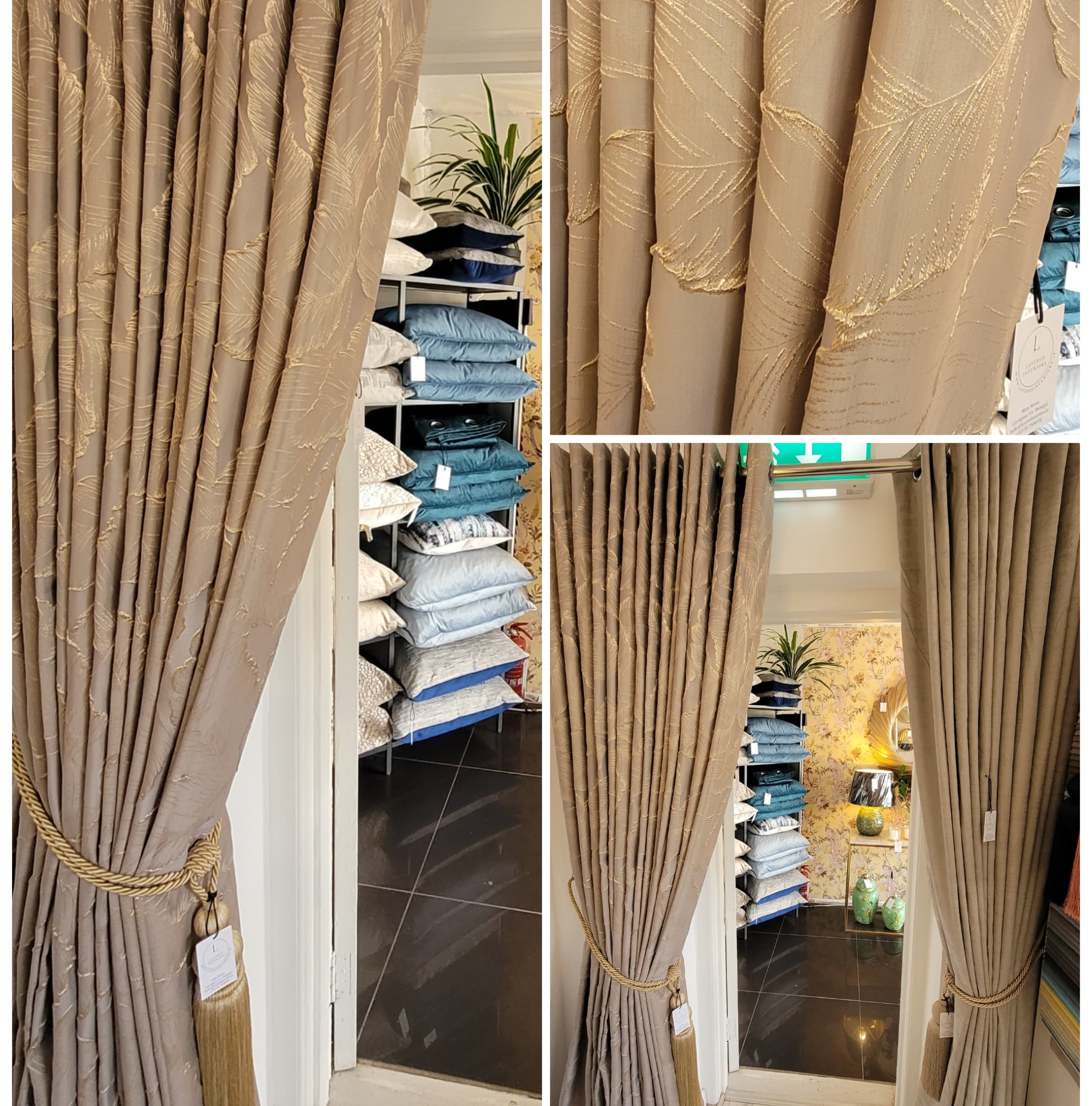 Gold Leaf Curtains