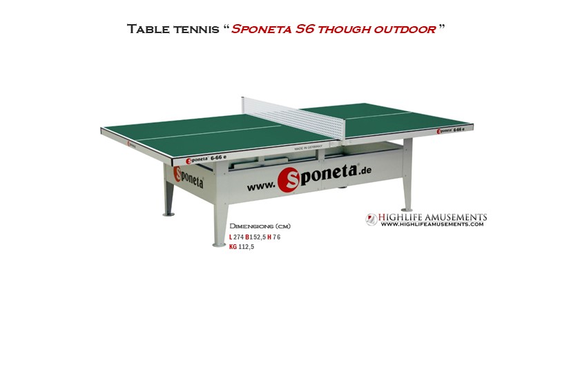 Table Tennis "Sponeta S6-66 Outdoor"