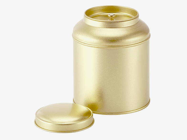 Eversdal Theeblik nr 3. medium goud met binnensluiting (125 gram)