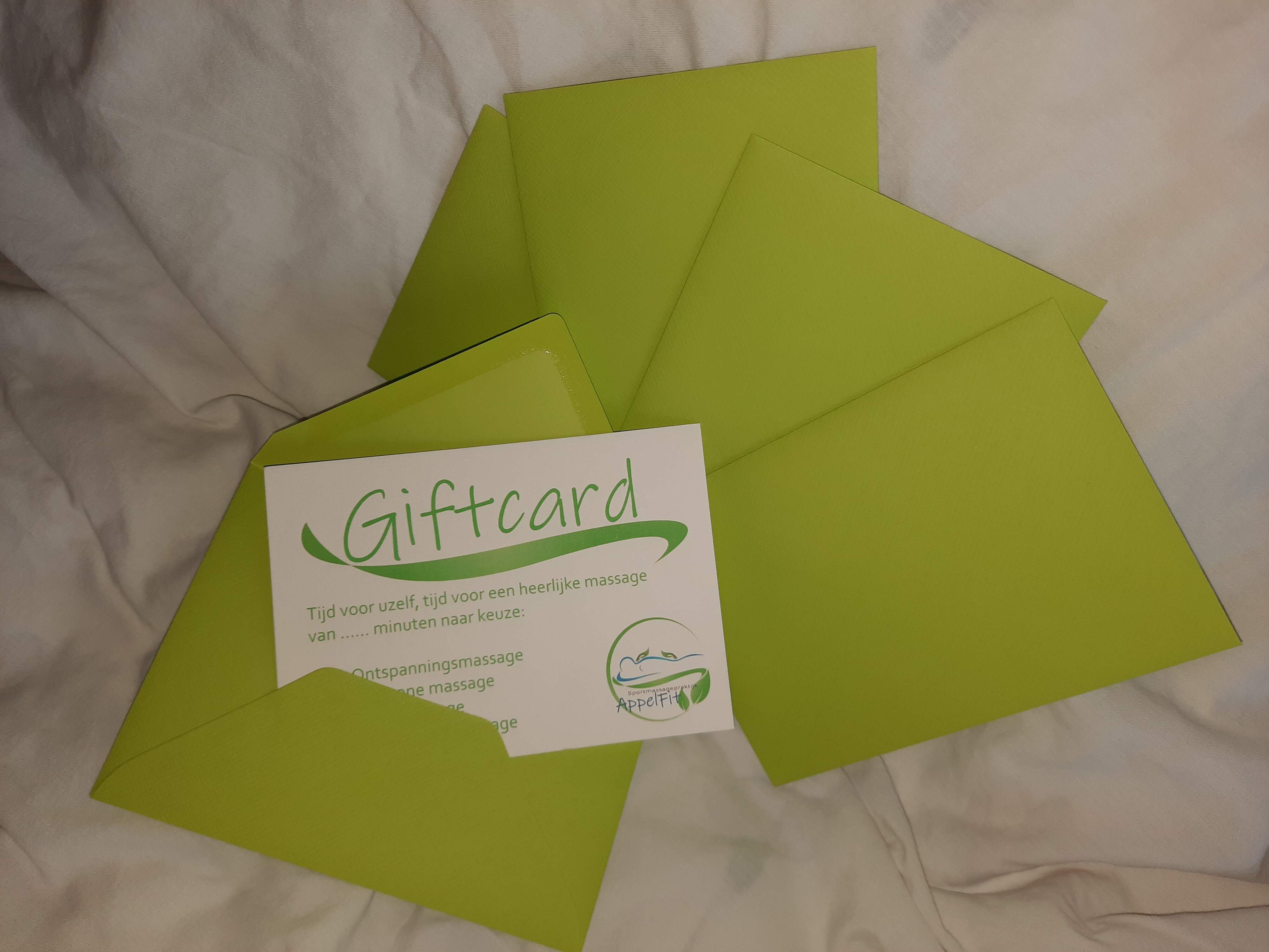 AppelFit Giftcard - massage 30 min. (ledenkorting SCN)