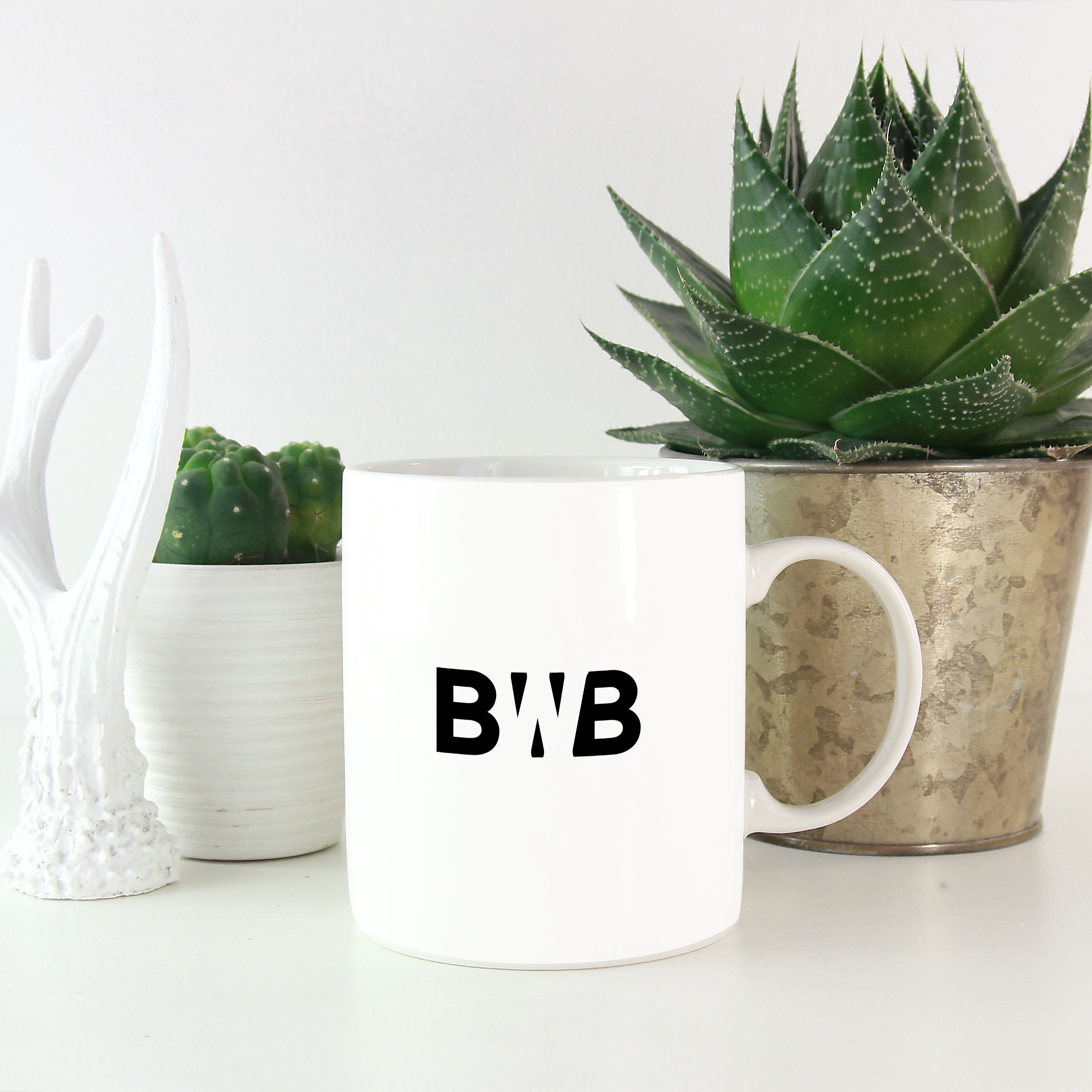 White BWB Mug