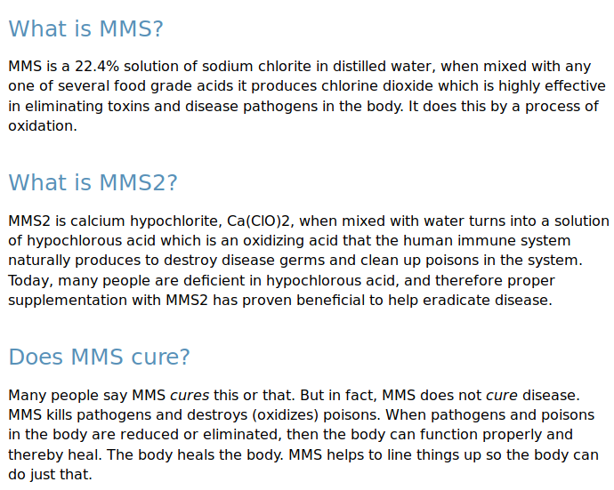 What is MMS 1 and 2?