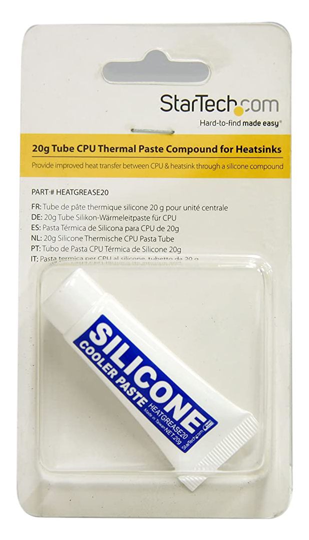 StarTech, CPU Thermal Paste Grease Compound for Heatsinks, Ceramic Silicone - 20g