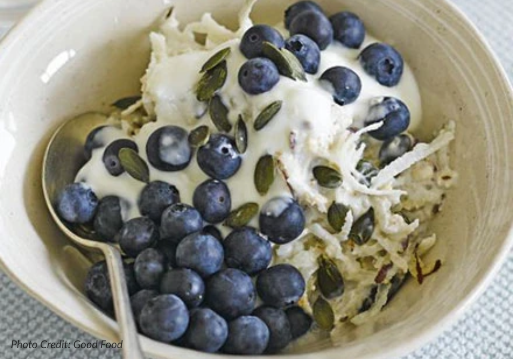 Asian Pear  Blueberry Breakfast Bowlpng