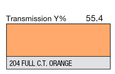 Lee 204 Full C.T. Orange Roll