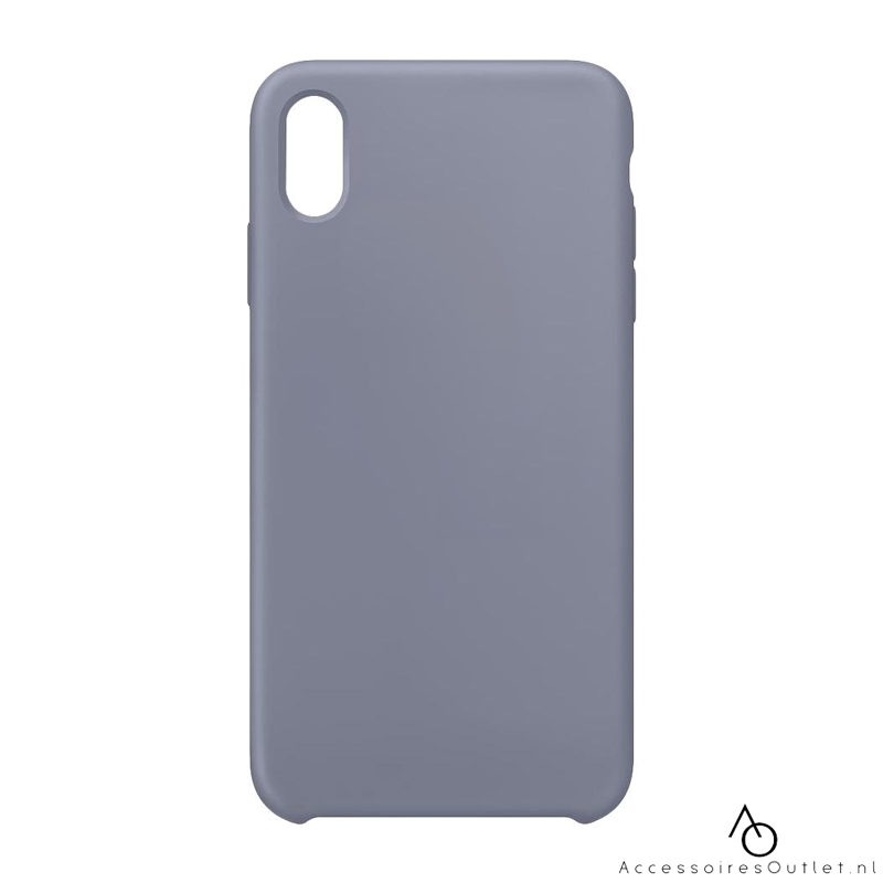 iPhone X - Premium Siliconen Case - Lavender Gray