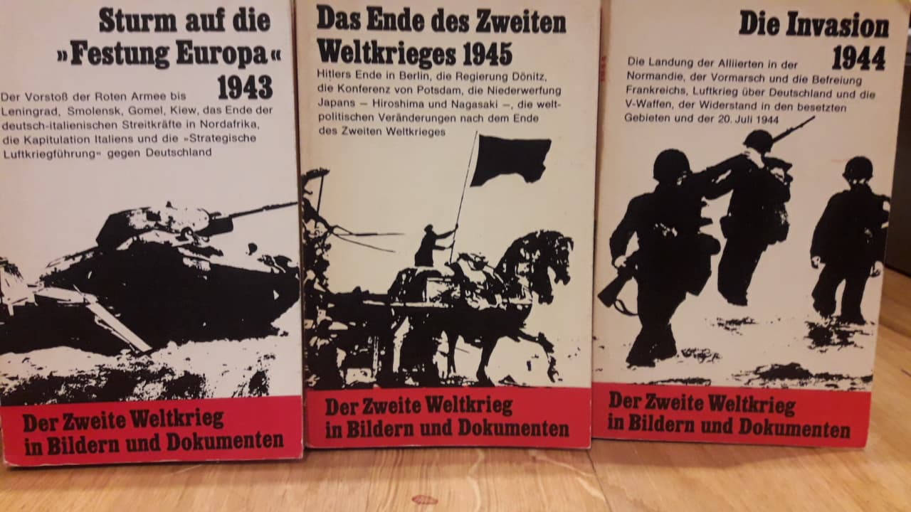 3 delen Der Zweite Weltkrieg in Bilderen und Documenten