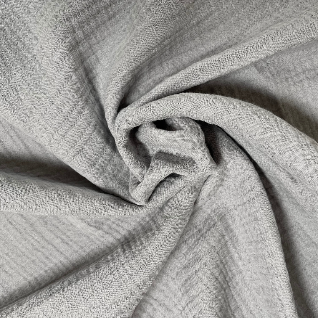 Four layer organic muslin "Gray"