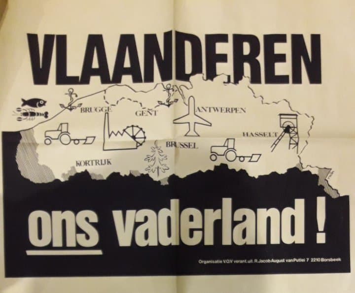 Vlaanderen ons Vaderland / 100 x 70 cm
