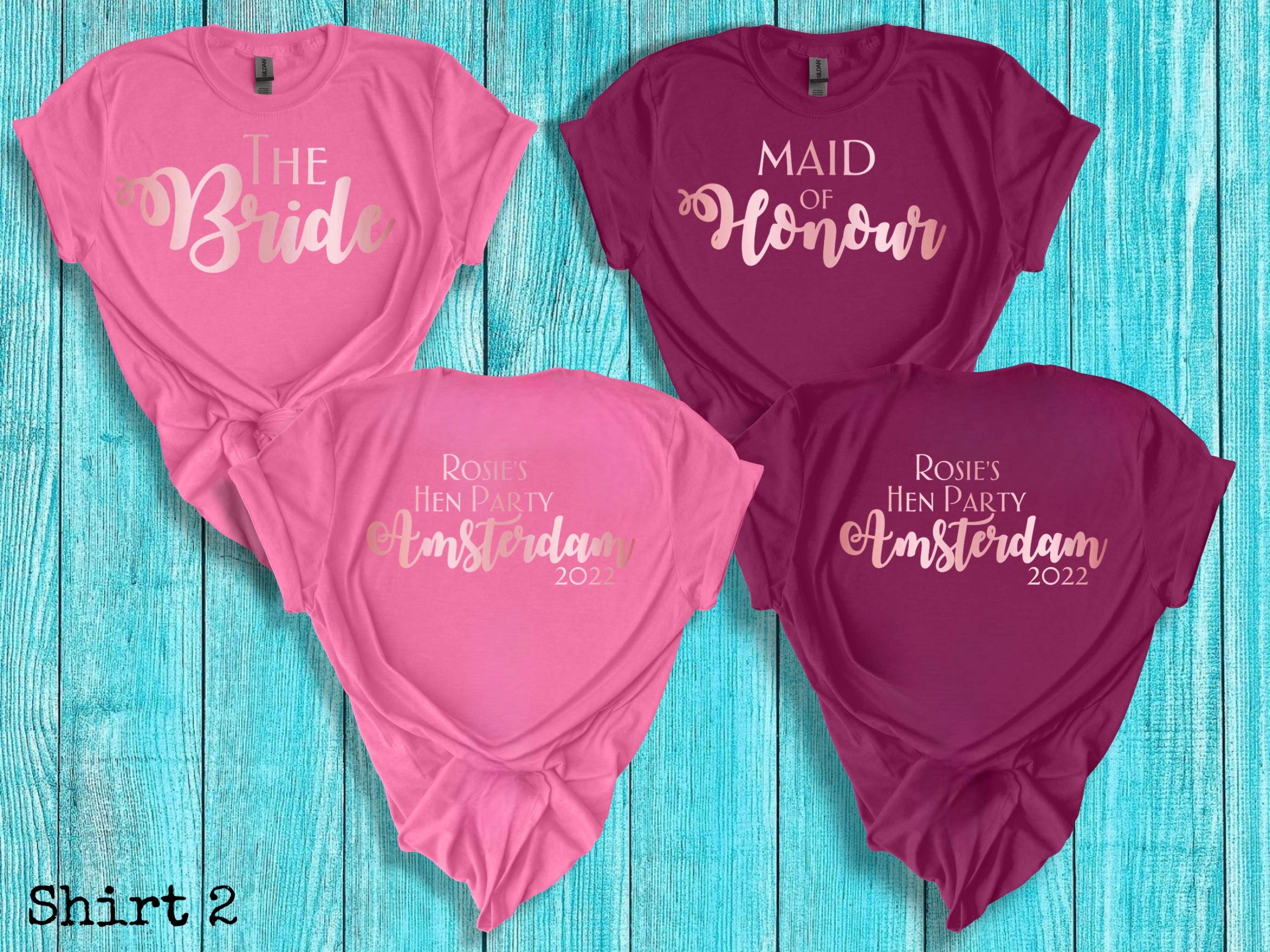 Personalised Classic Hen Party T-Shirt