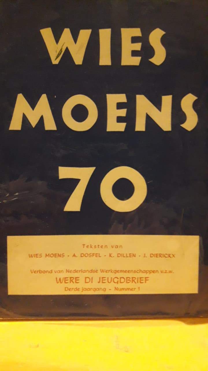 Brochure Wies Moens 70 jaar / Weredi Jeugdbrief -1968 / 36 blz