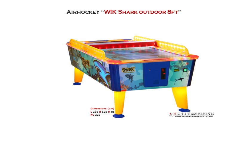 Rental Airhockey Wik "Shark 8ft"