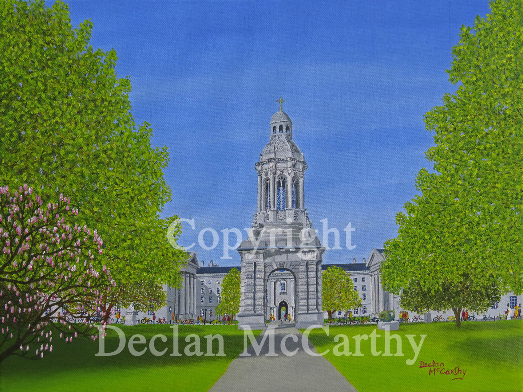 The Campanile, Trinity College, Dublin. (TCD, Alma Mater).