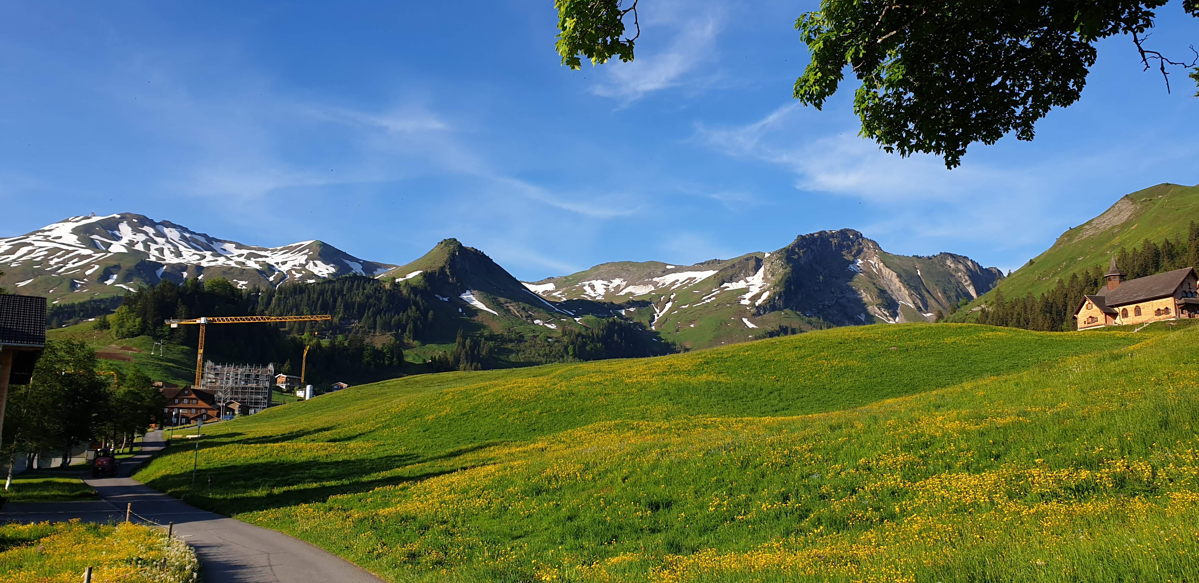 Vor dem Frühstück in Stoos