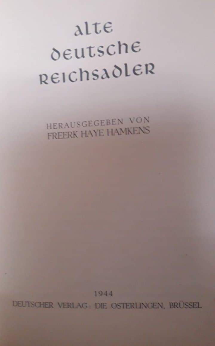 Uitgave DE VLAG - die Osterlingen Brusse l - Alte Deutsche Reichsadler - 1944