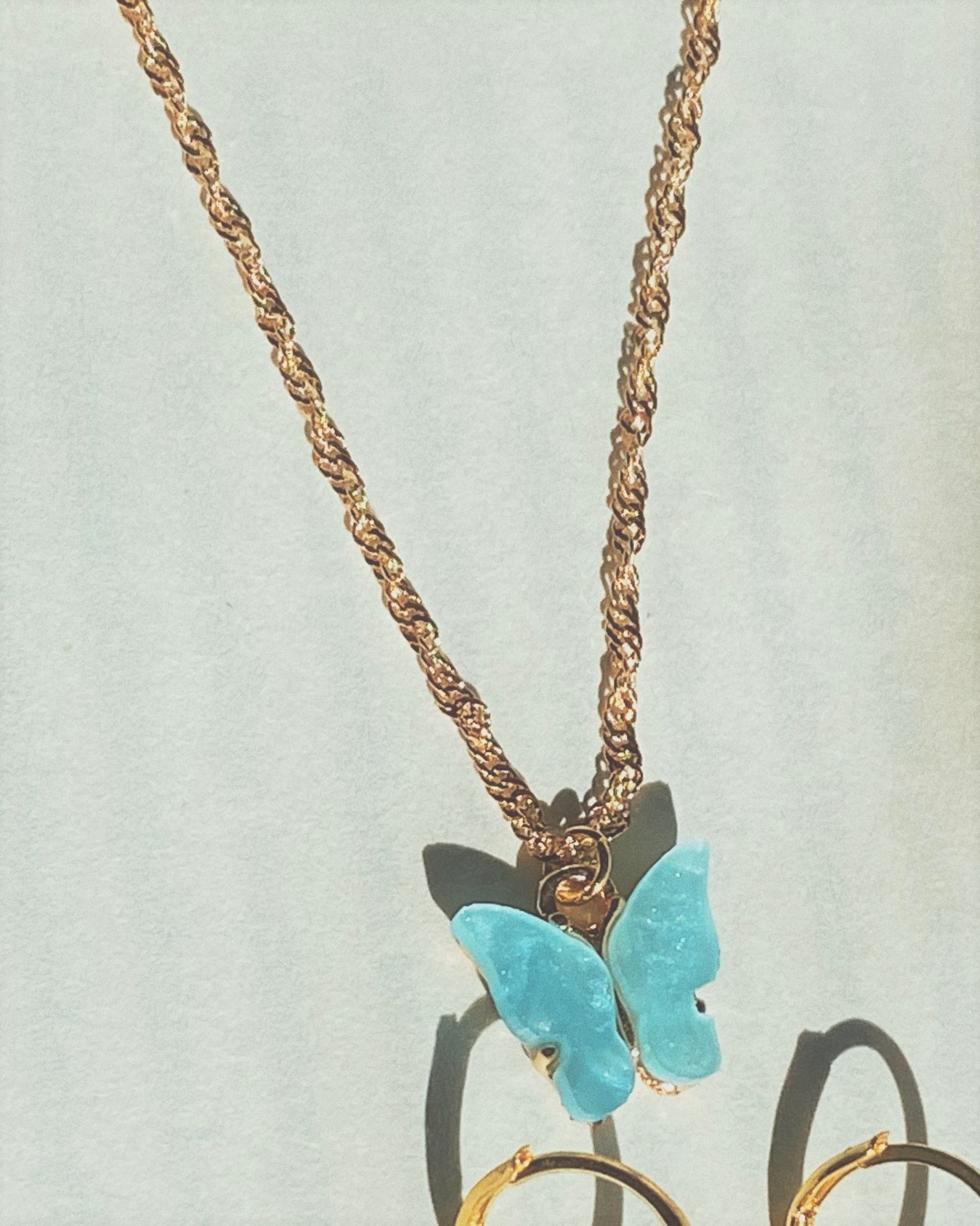 Frankie's Exclusives Josie Scarf Charm Necklace Butterflies main image 0