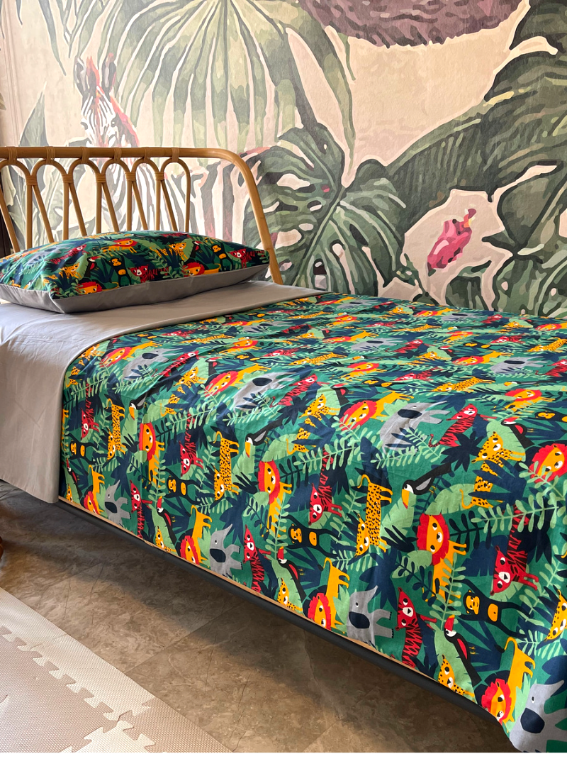 Jungle Kids bedding set - 3 pieces, fitted sheet