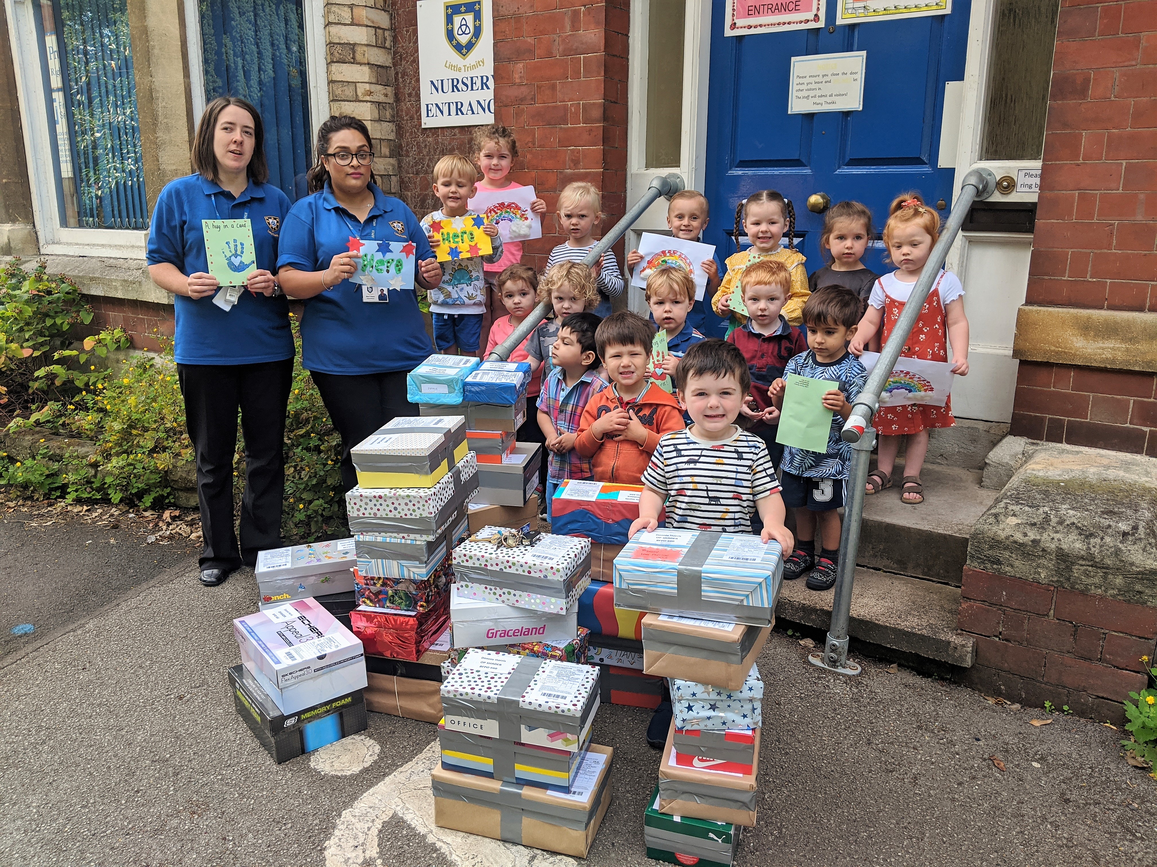 Nursery Children Send Care Packages to Armed Forces