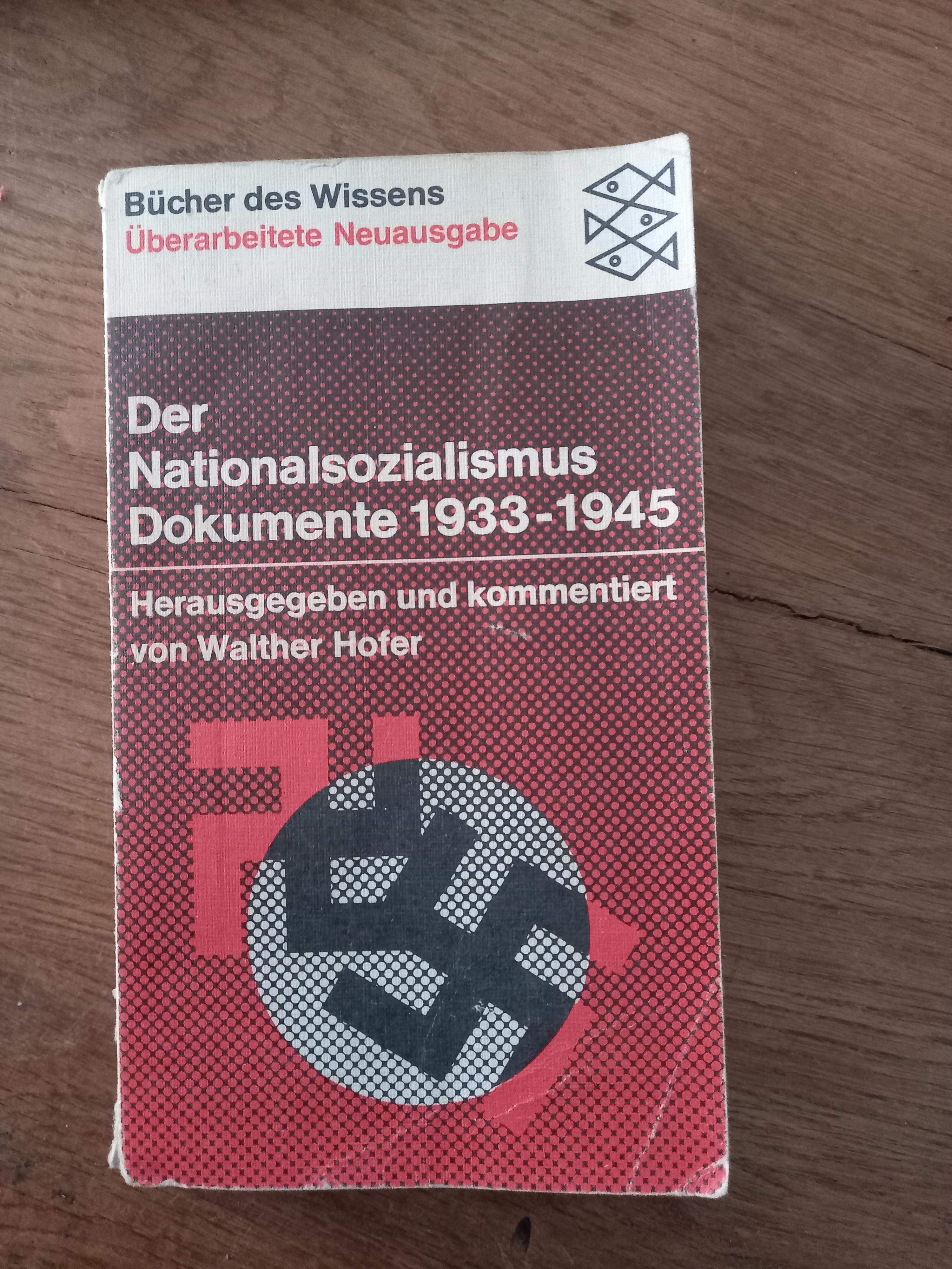 Der nationaalsozialismus dokumente 1933-1945
