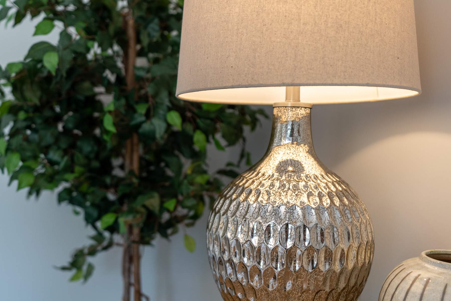 Home staging beautiful gold lamp