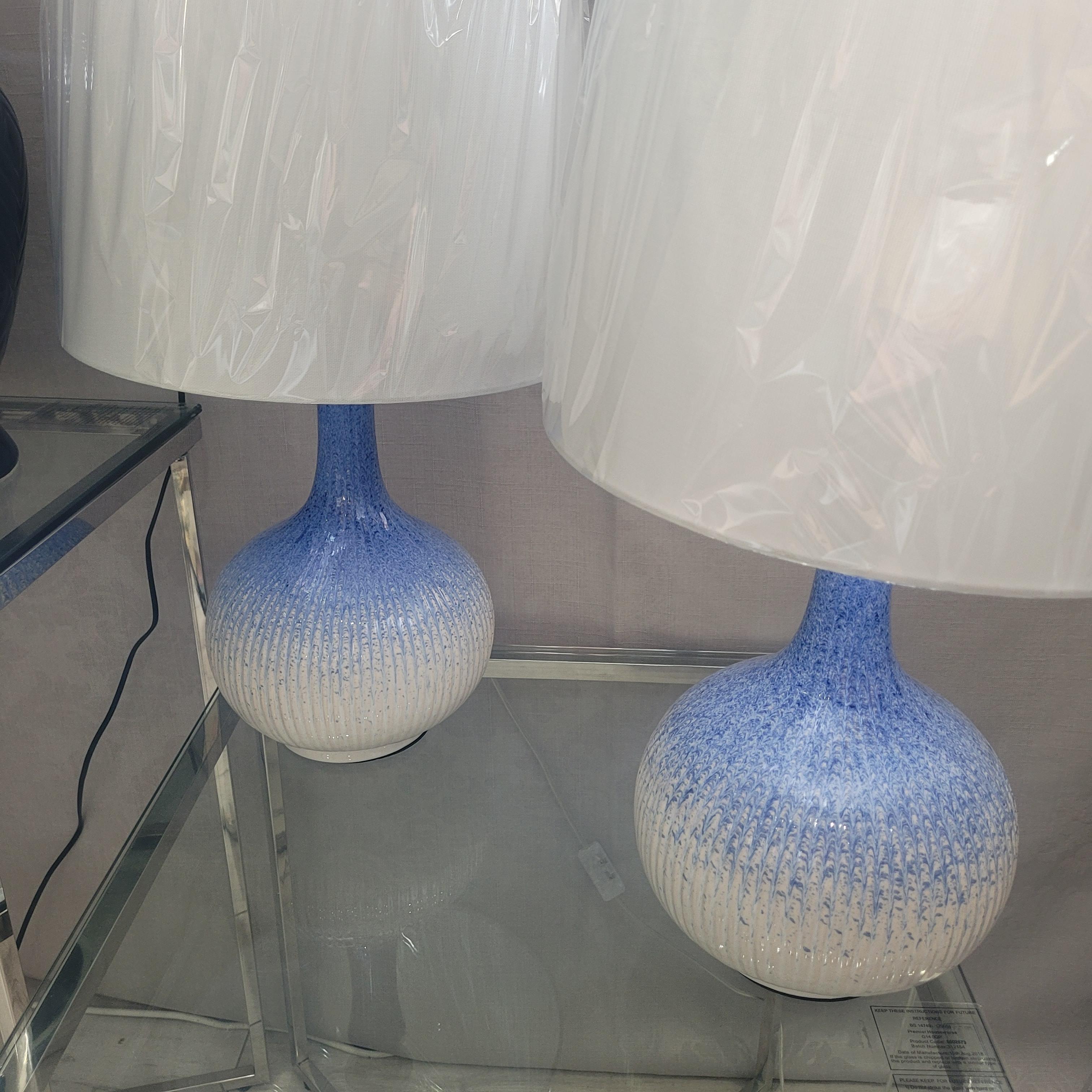 Blue and White Lamp