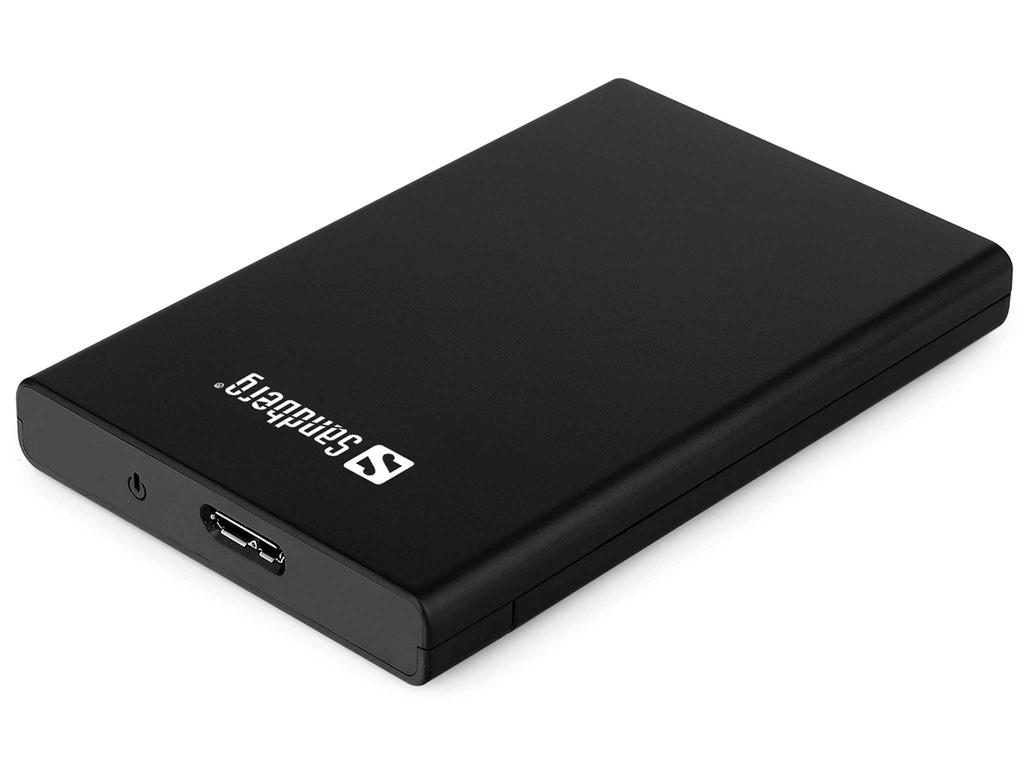 Sandberg (133-89) External 2.5 SATA Drive Caddy, USB 3.0, Screwless