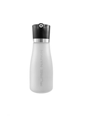 Cone Frosted Glass Water Bottle 300 ml