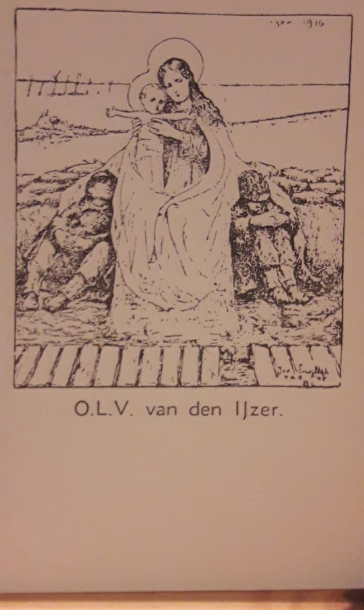 Ijzerbedevaart Diksmuide / postkaart Ijzerfront OLV van den Ijzer '20 ( T5 )
