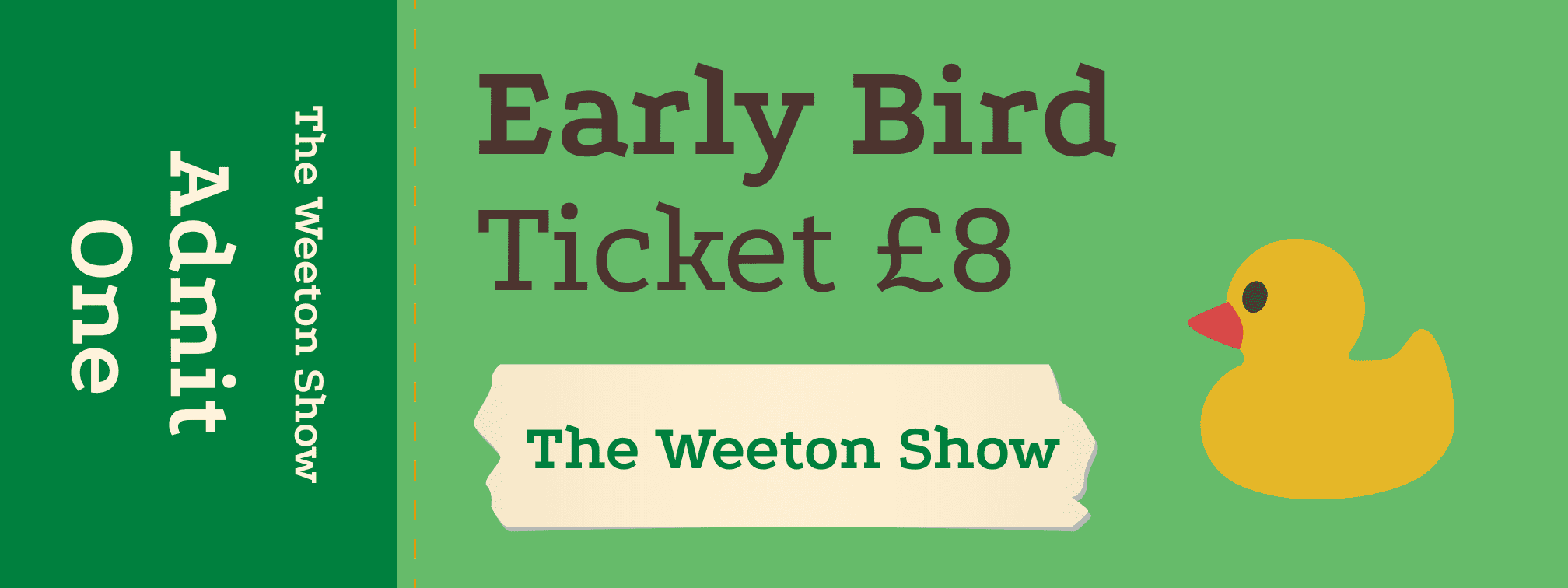 Weeton Show Early Bird Ticket