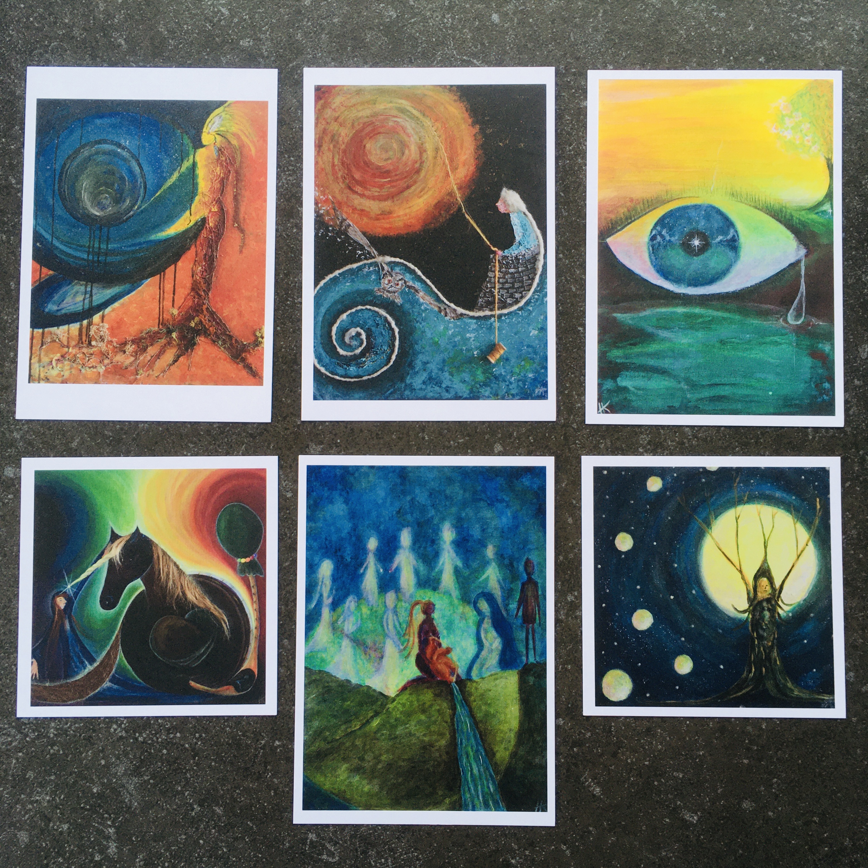 Sjamanic - set van 6 kunstkaarten
