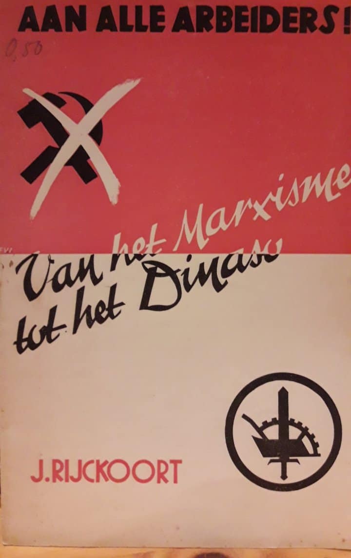 Joris Van Severen / VERDINASO brochure - Van Marxisme tot het Dinaso door Jan Rijckoort / 1936