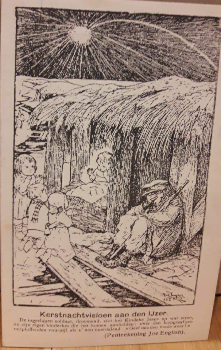 Postkaart Ijzerbedevaart Diksmuide - Joe Englisch Kerstnacht visioen / LN 83
