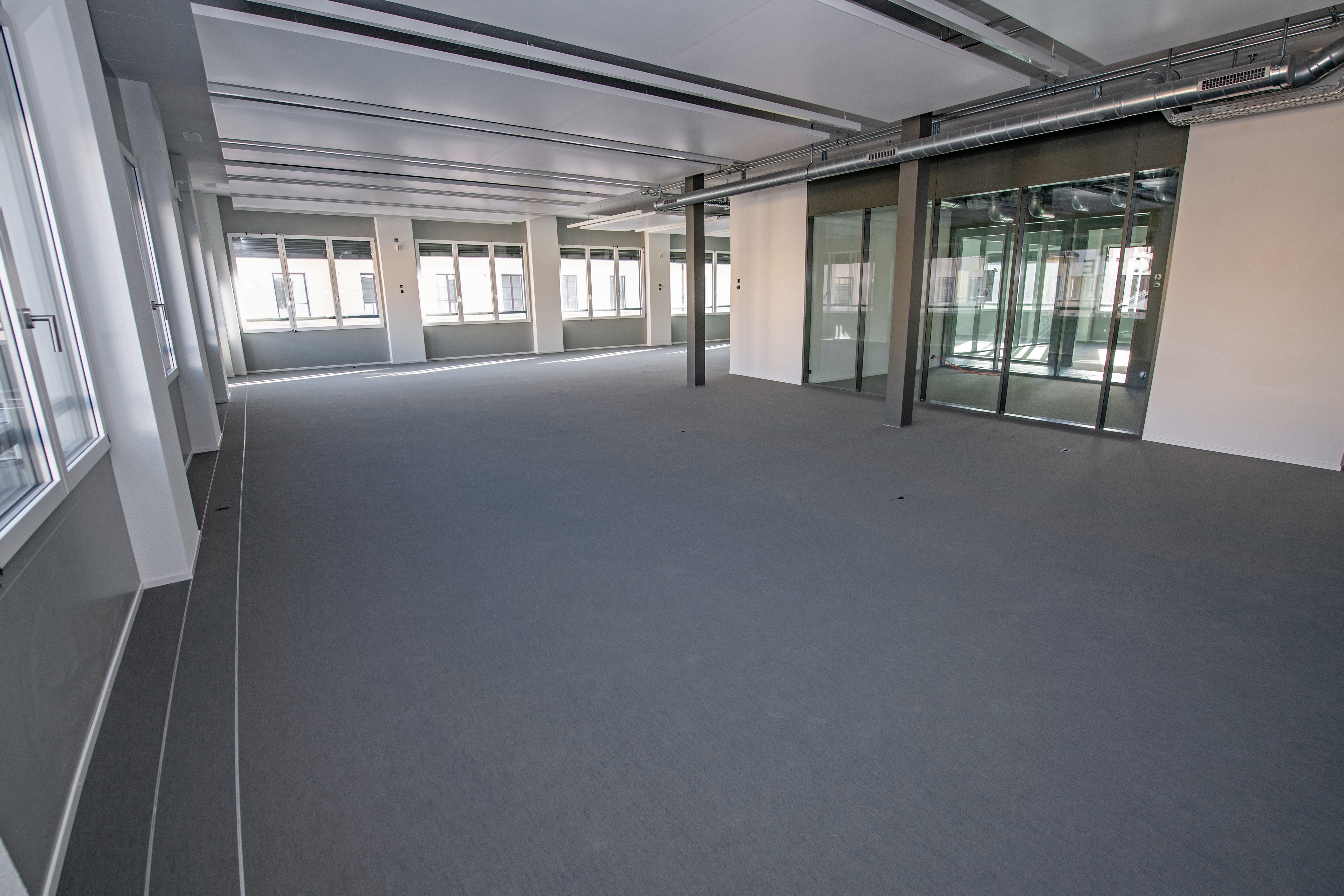 Büroräume 440 m2 Webteppich Colorrips