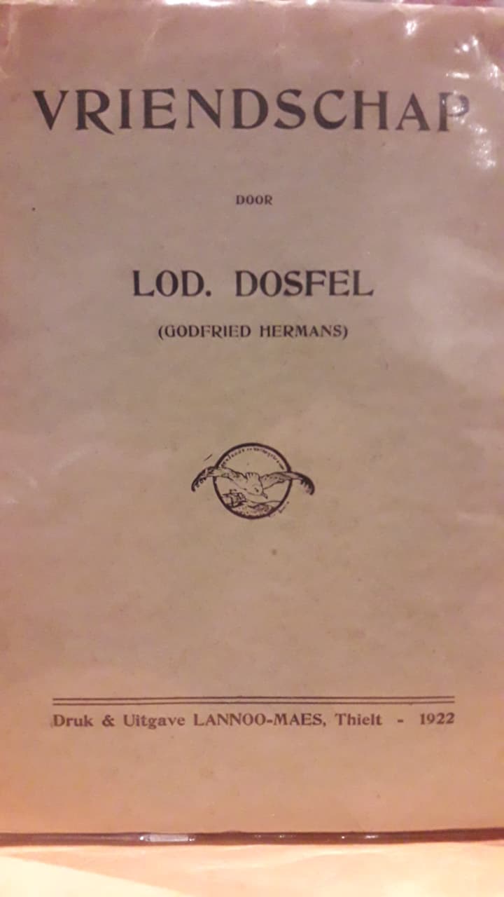 Lodewijk Dosfel - Vriendschap - Brochure 1922 / 28 blz