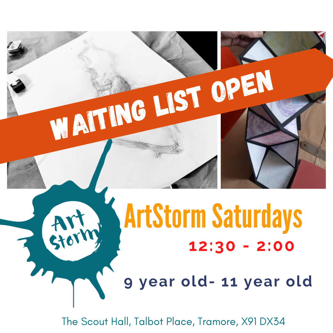 ArtStorm Saturdays 9 year olds - 11 year olds - 12:30 - 2.00