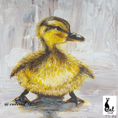 Lost, A Duck Acrylic Painting