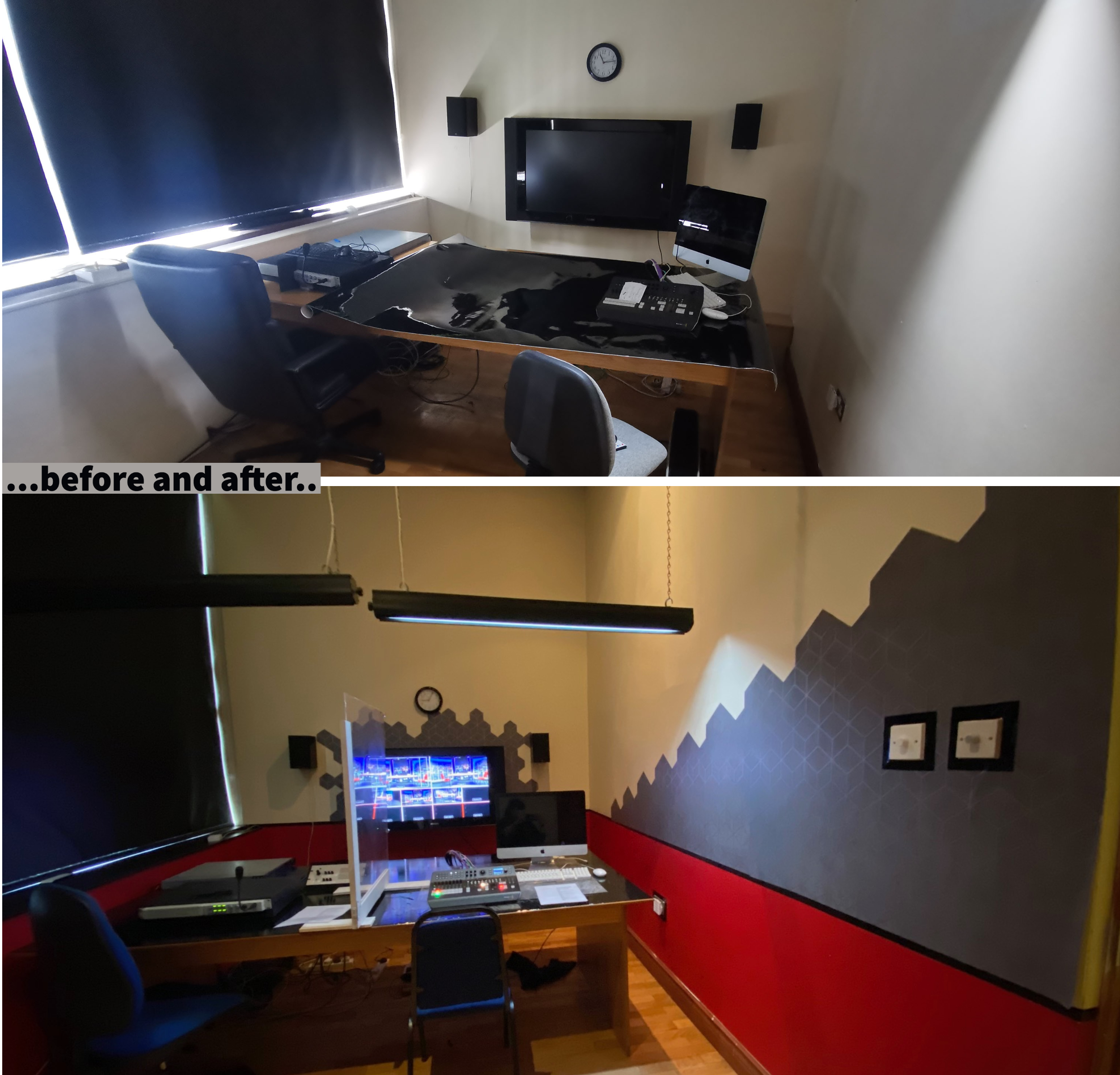 TV Control Room - before and afterCpng