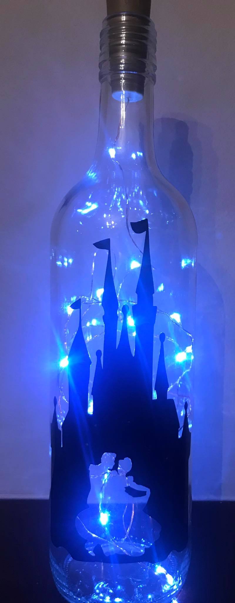 Cinderella Castle Light Up Bottle