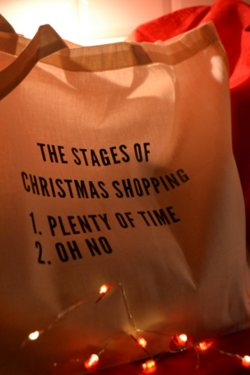 NEW 'Stages of Christmas Shopping' Tote
