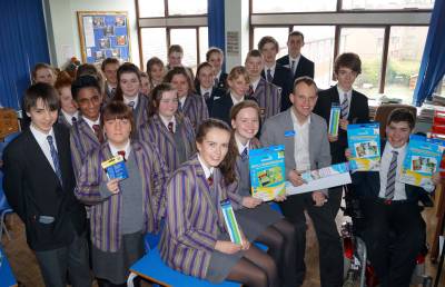 Dragon’s Den entrepreneur talks business with Holy Trinity students
