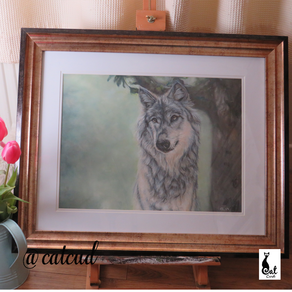 wolf Pastel Painting