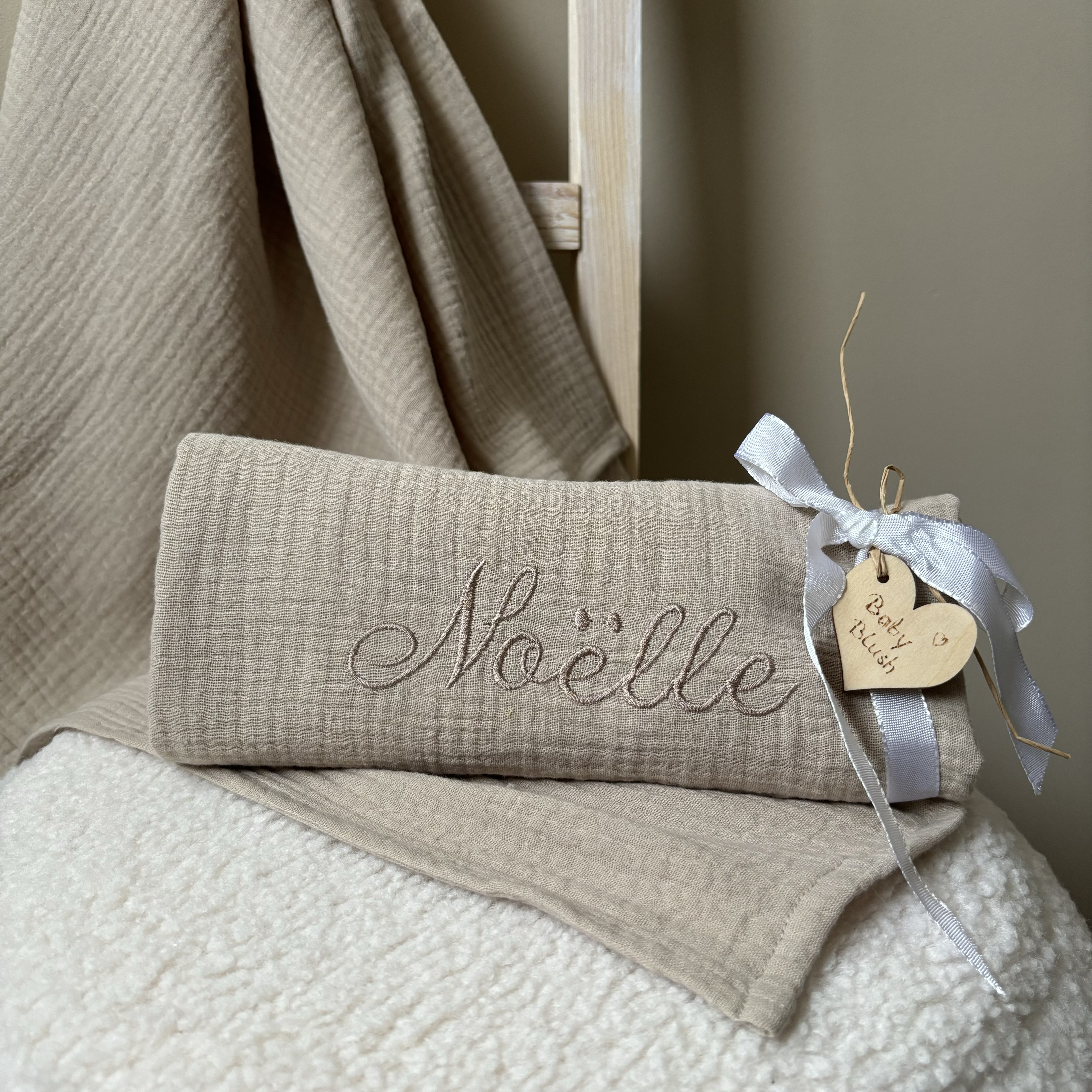 hydrofiele doek/swaddle taupe