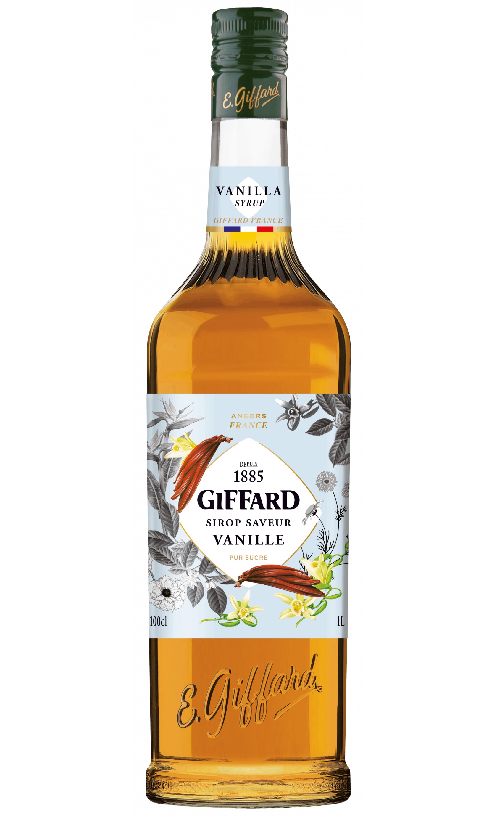 Kleintje limonade- en koffiesiroop Vanille van Giffard 35cl